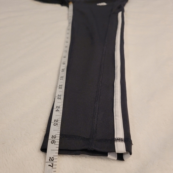 Adidas Aeroready 3 Stripe Classic Black and White Athletic Leggings Small - Picture 15 of 16